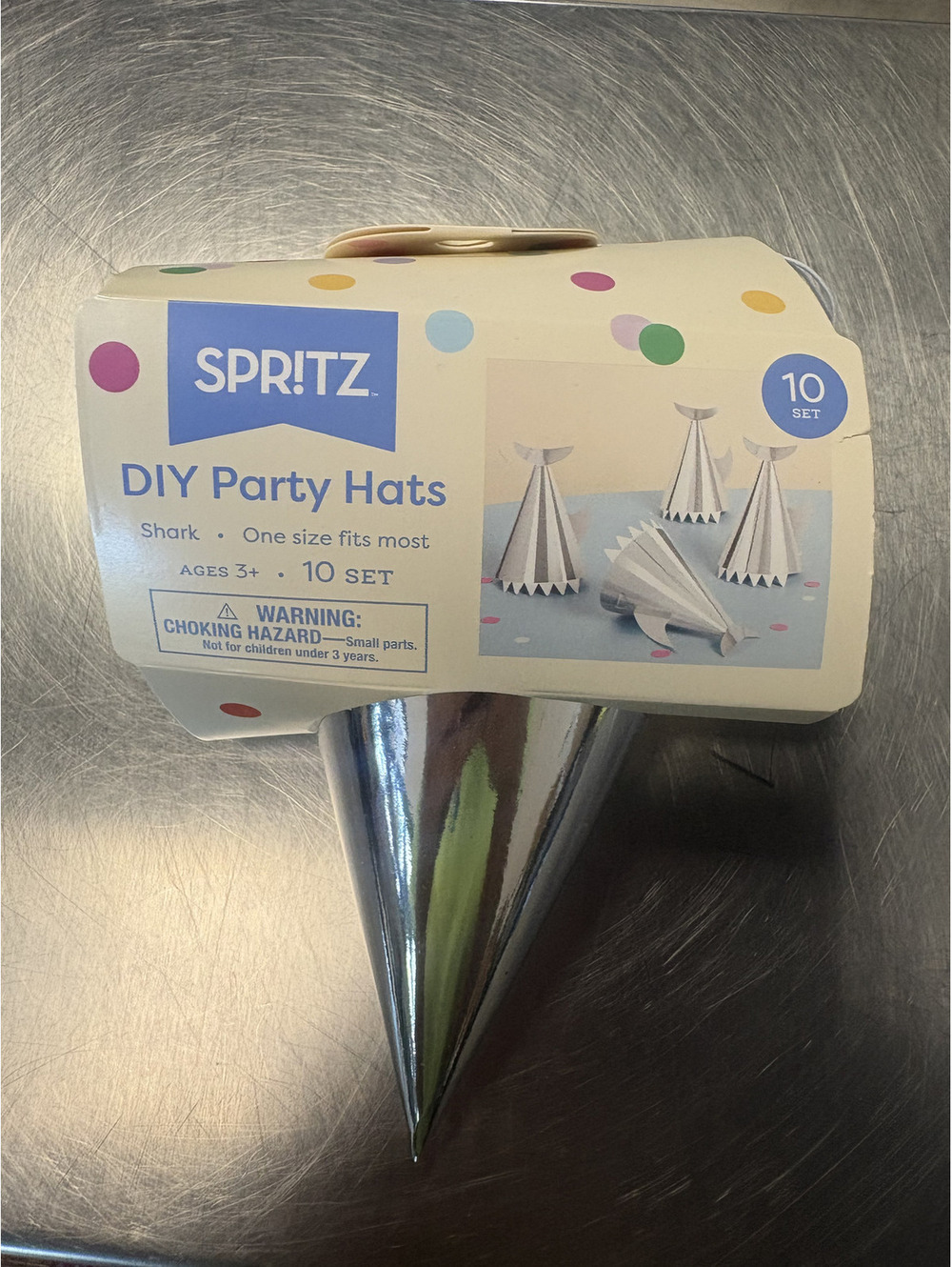 Spritz DIY Shark Party Hats (10-Set)